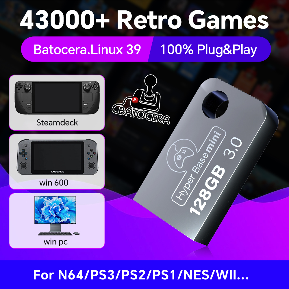 Batocera 128G USB Flash Drive  - Gaming Console Latest review and price